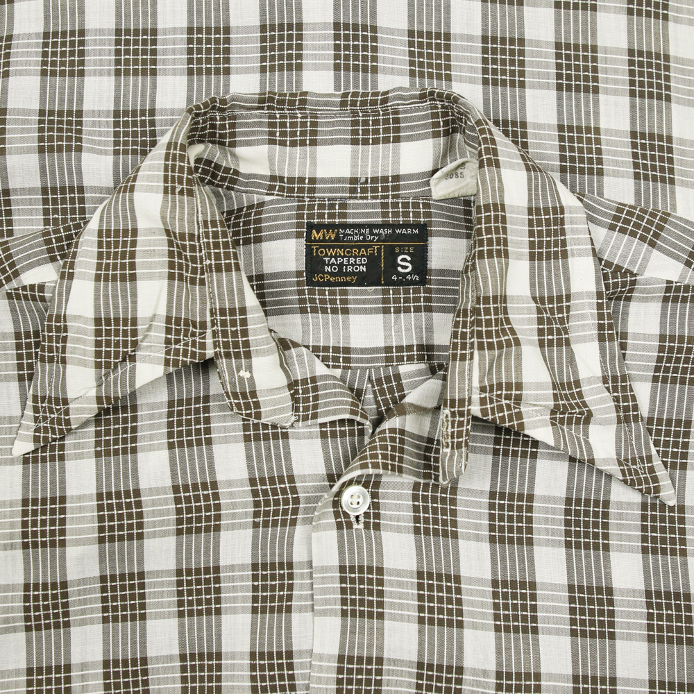 70s Vintage JCPenney Towncraft Plaid Shirt Size S