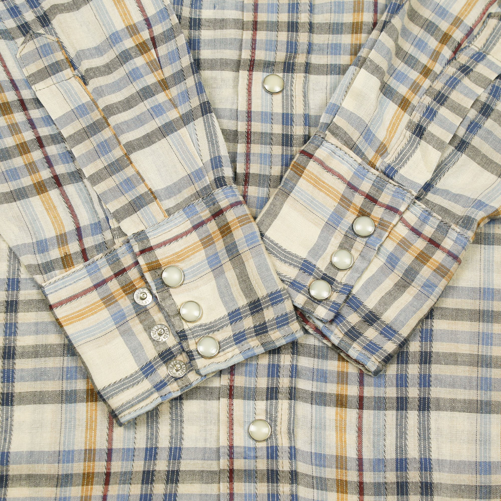 70s Vintage Dee Cee USA Plaid Western Shirt Size M