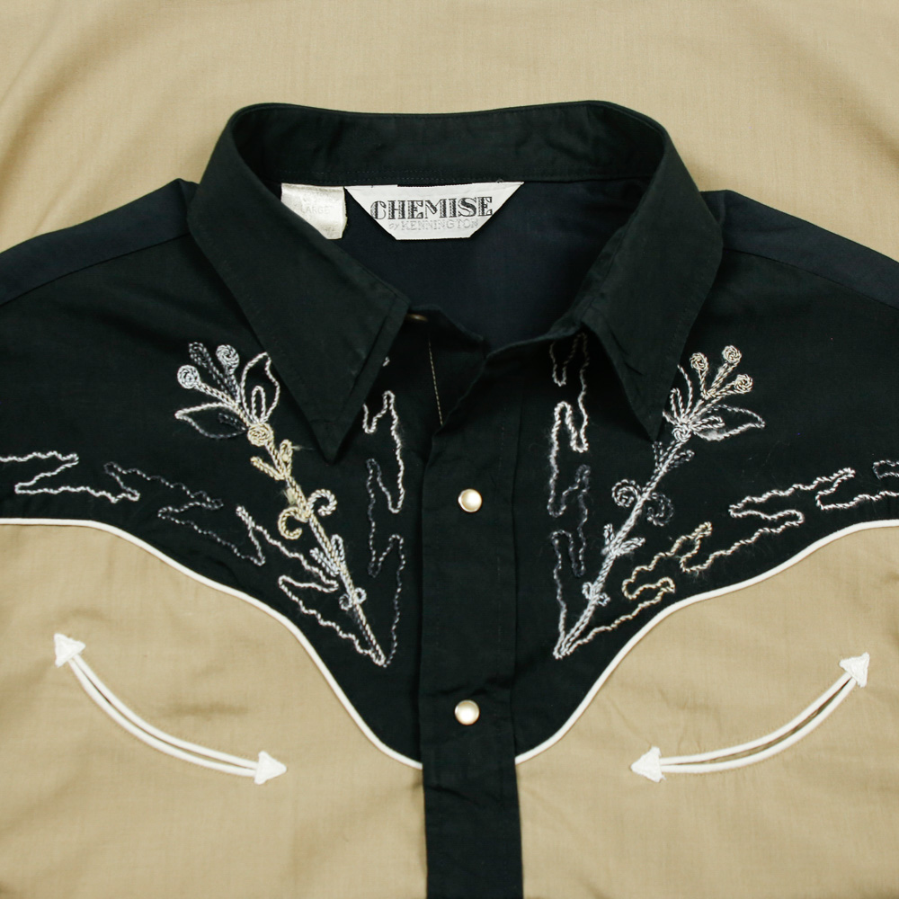 80s Chemise by Kennington Western Shirt Size XL