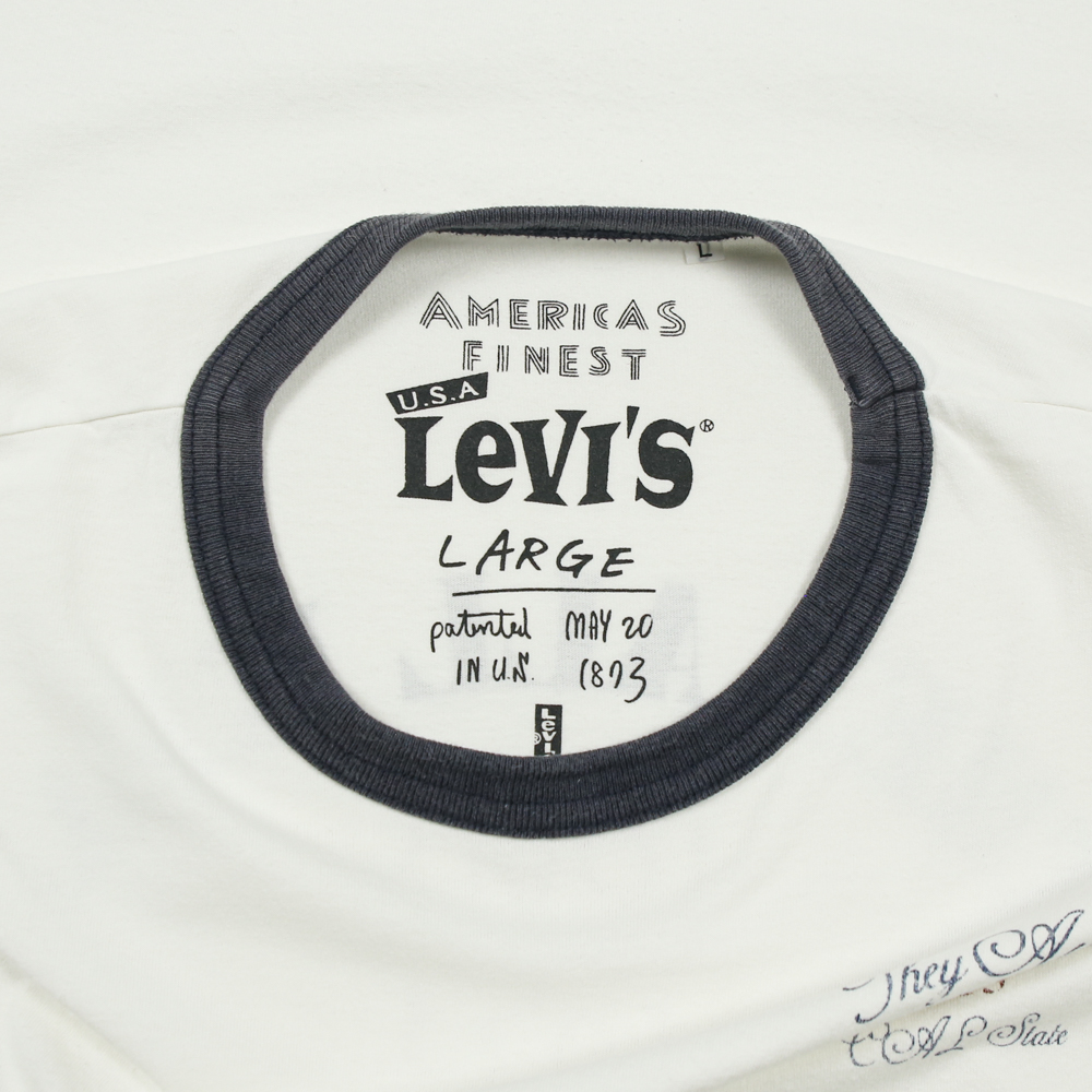 2000s Levi's Graphic Ringer T-Shirt Size L