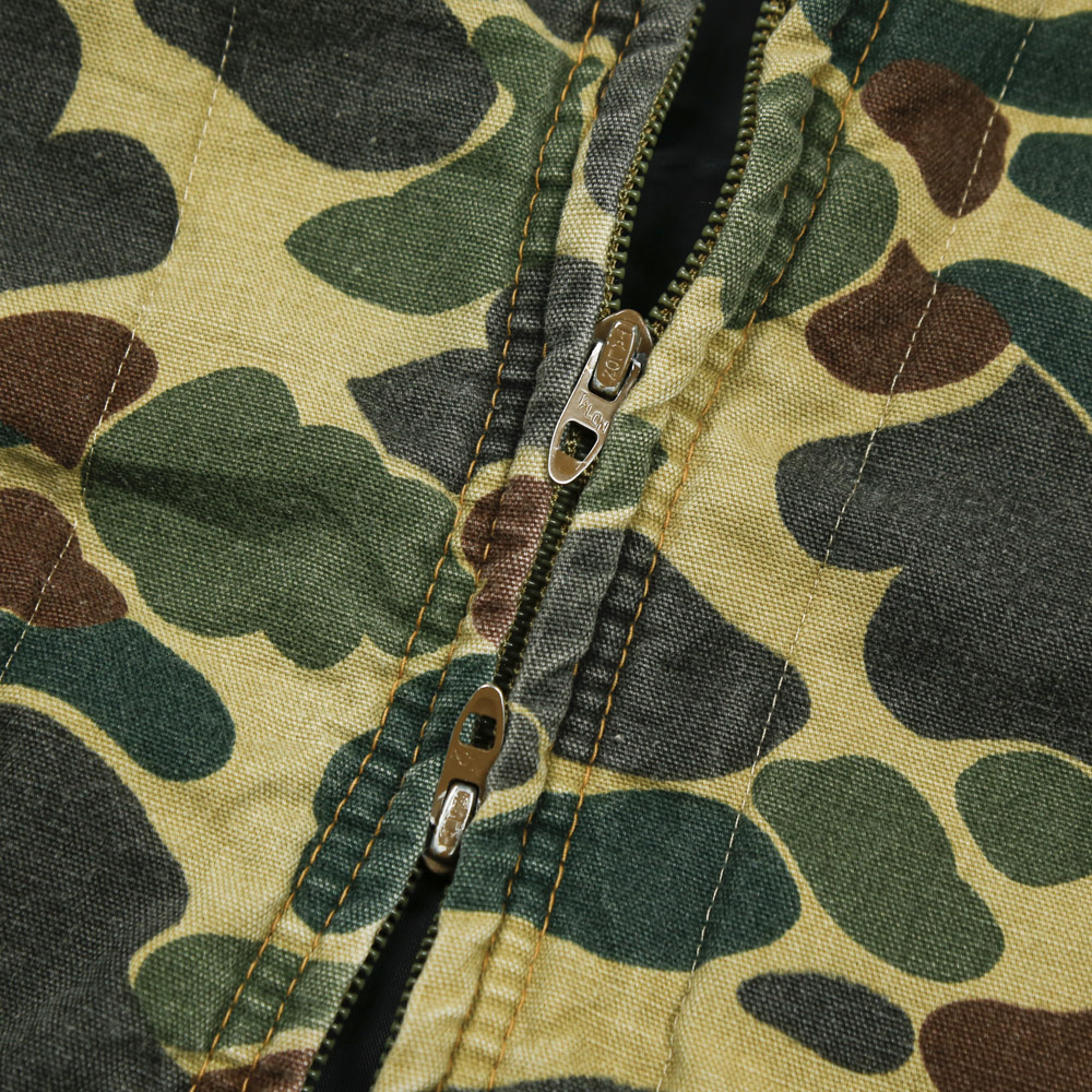 Vtg American Field Frog Camo Hunting Jacket Size L