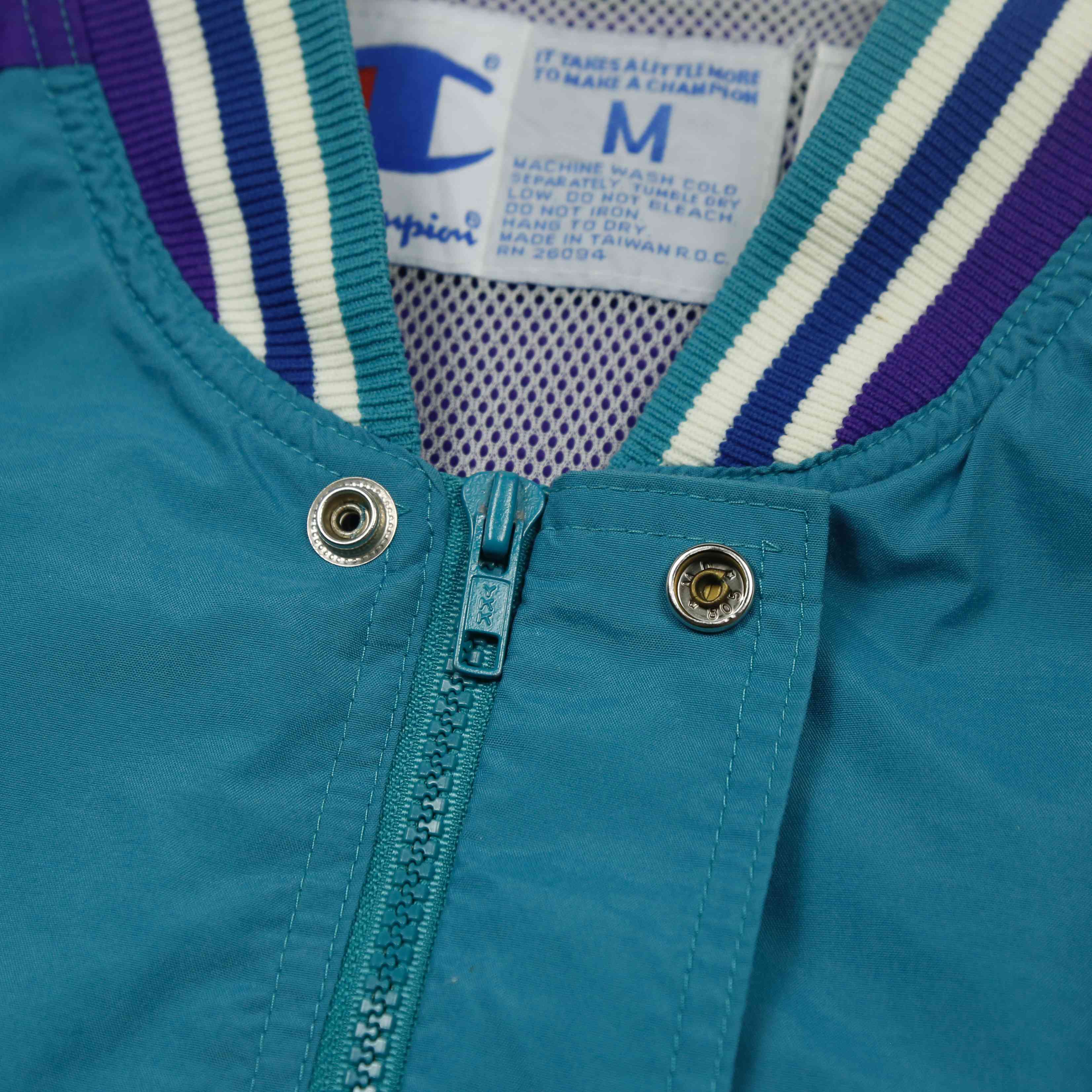 90s Champion NBA Charlotte Hornets Jacket Size M