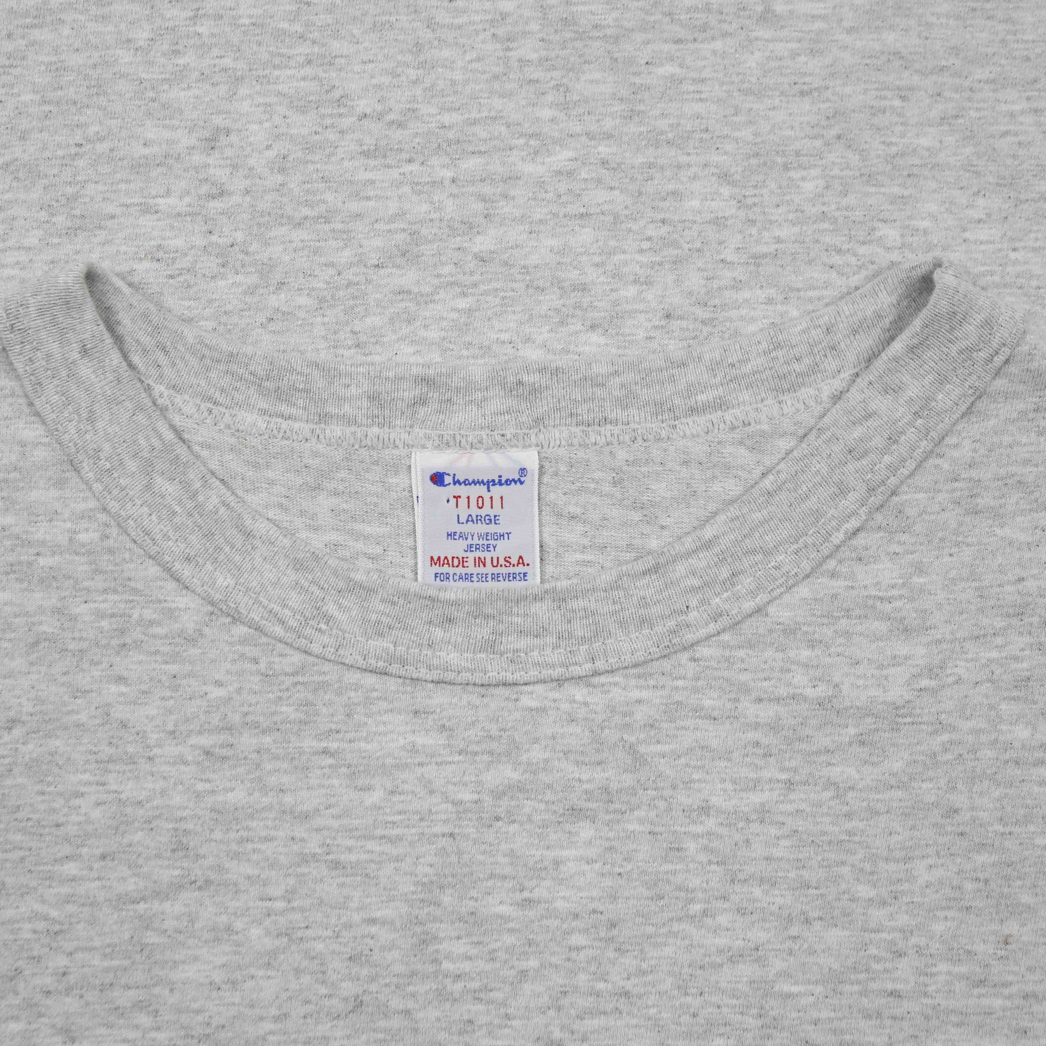 Champion T1011 Made in USA Blank T-Shirt Size L