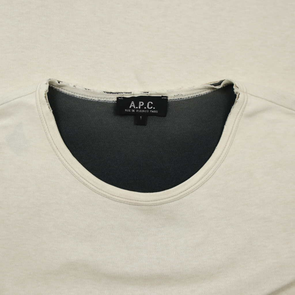 A.P.C. Made in France Two-layer L/S Shirt Size M