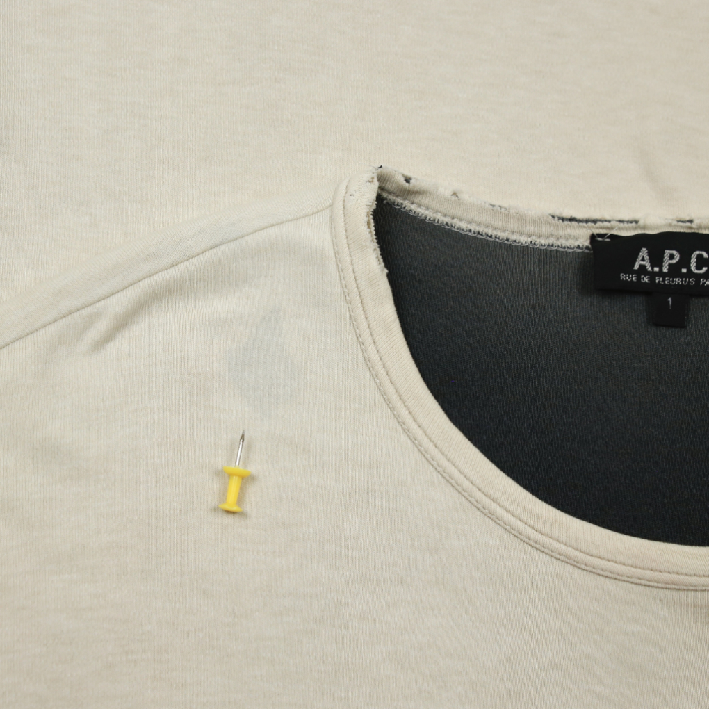 A.P.C. Made in France Two-layer L/S Shirt Size M