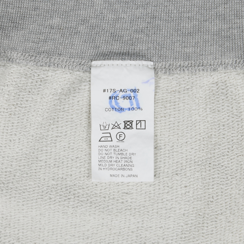 Orcival Japan Made French Terry Zip Hoodie Size S