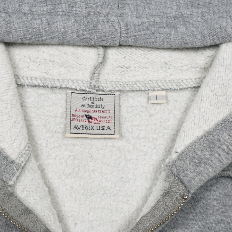Avirex Air Corps Print Hoodie Size L