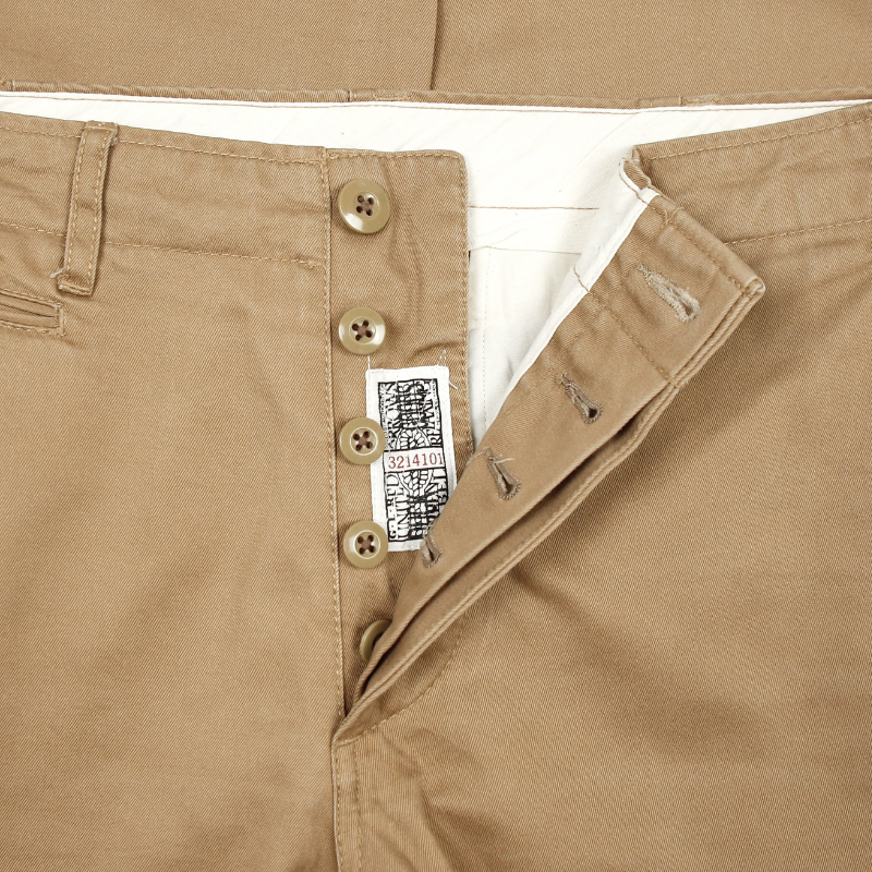 United Arrows Button Fly Khaki Trousers Size 33