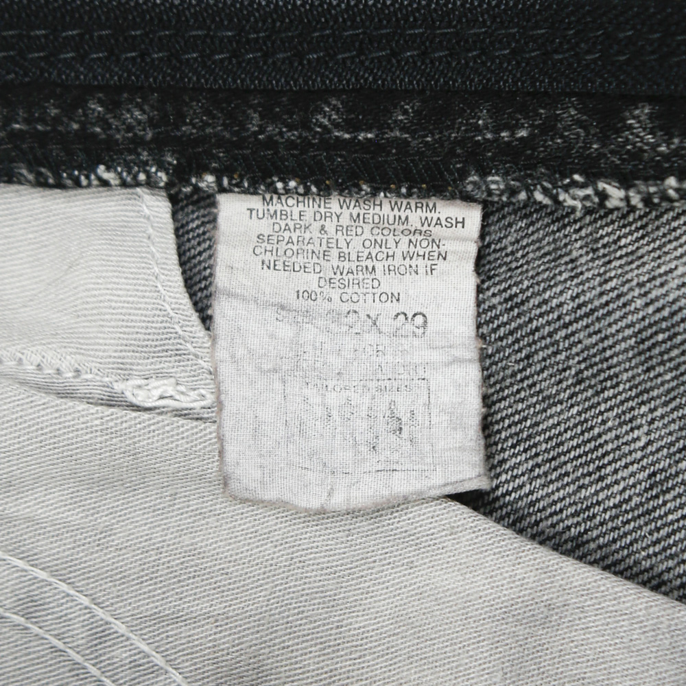 90s Lee Black Denim Tapered Jeans Size 31