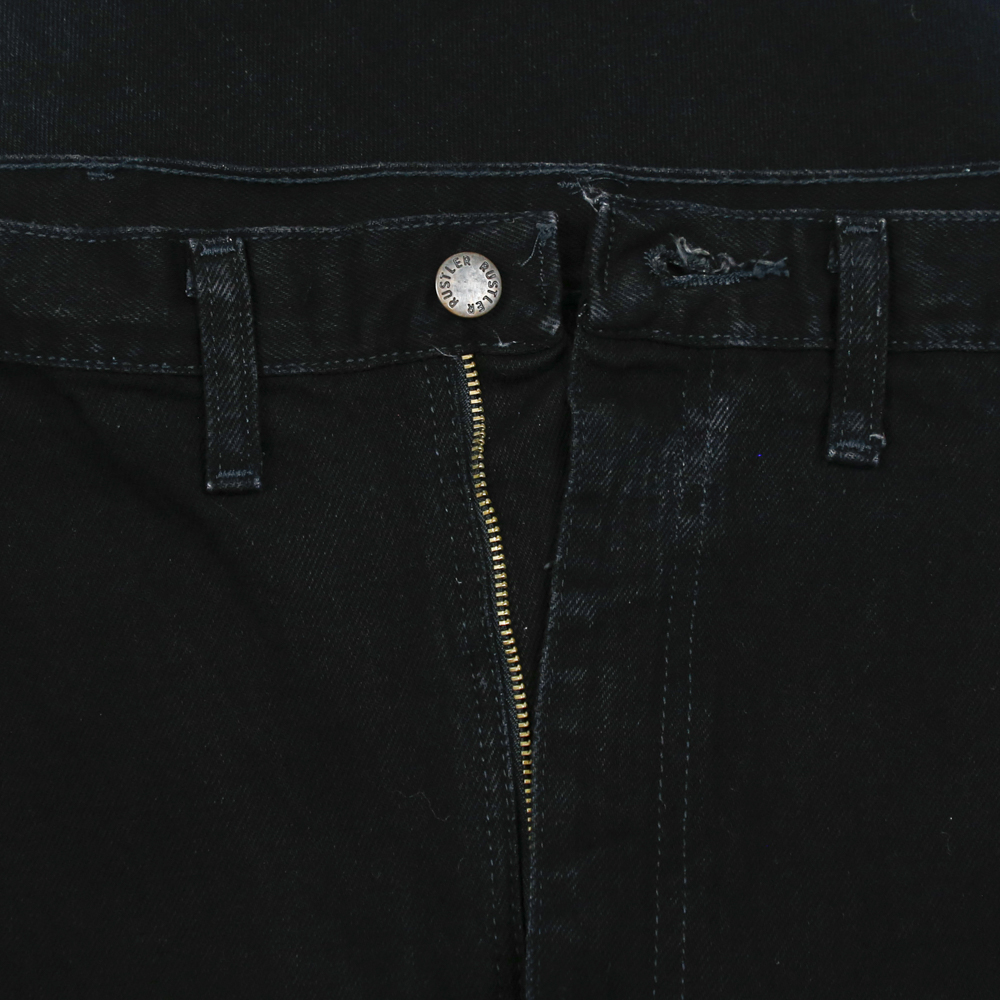 00s Rustler Black Denim Worker Jeans Size 44