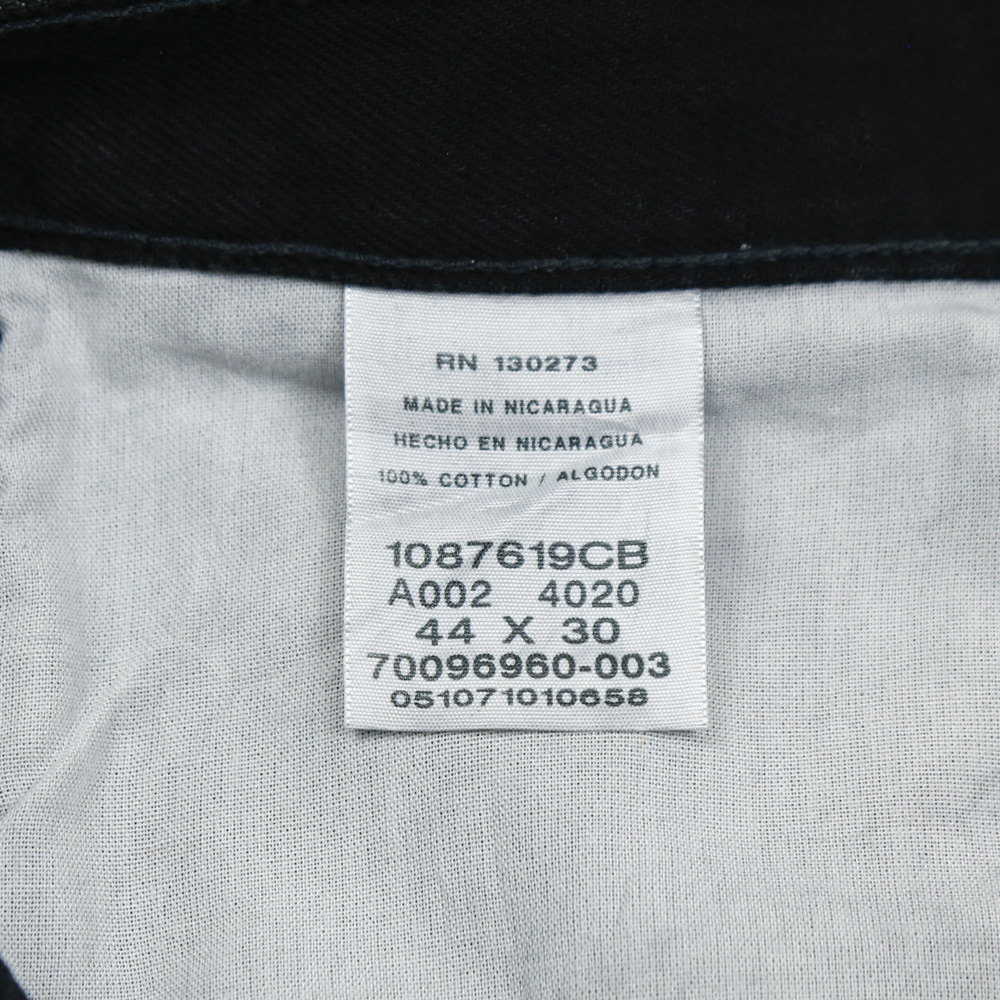 00s Rustler Black Denim Worker Jeans Size 44