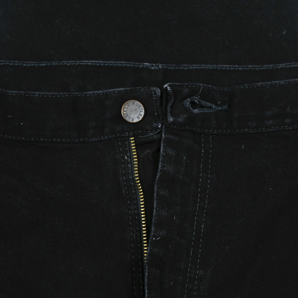 00s Rustler Black Denim Worker Jeans Size 42