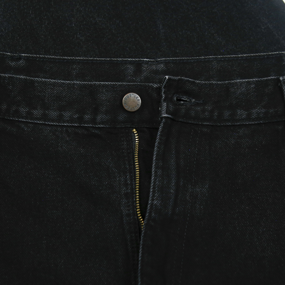00s Rustler Black Denim Worker Jeans Size 42