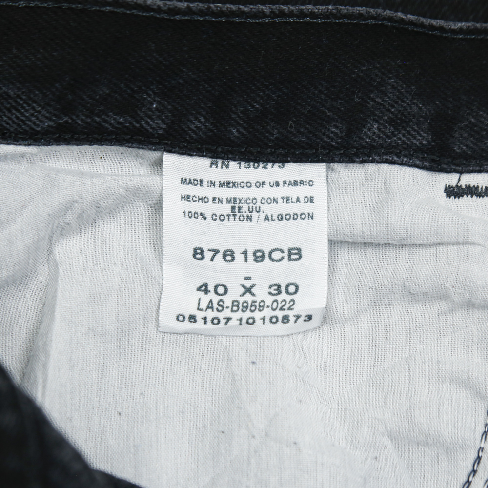 00s Rustler Black Denim Worker Jeans Size 40