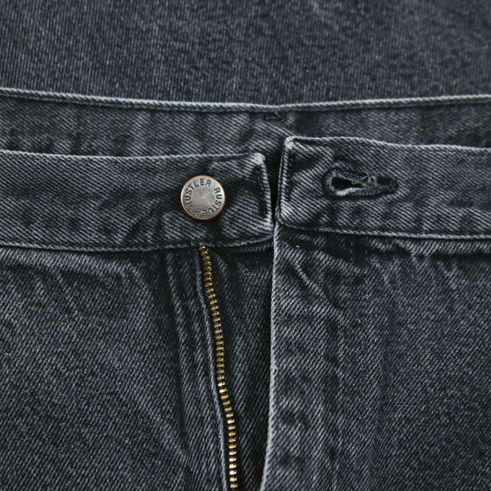 00s Rustler Black Denim Worker Jeans Size 40
