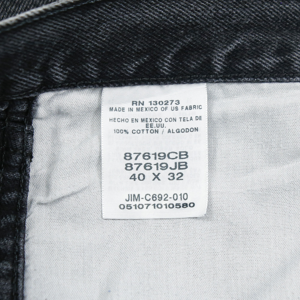 00s Rustler Black Denim Worker Jeans Size 40