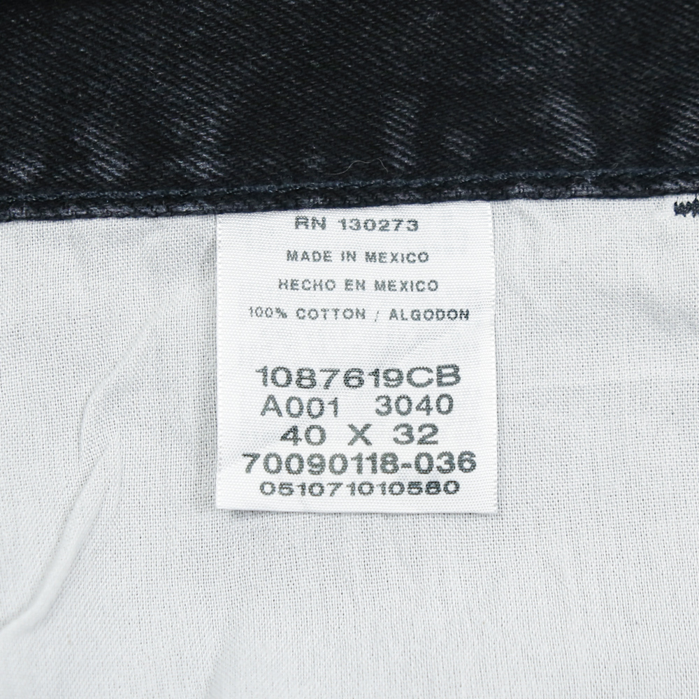 00s Rustler Black Denim Worker Jeans Size 40