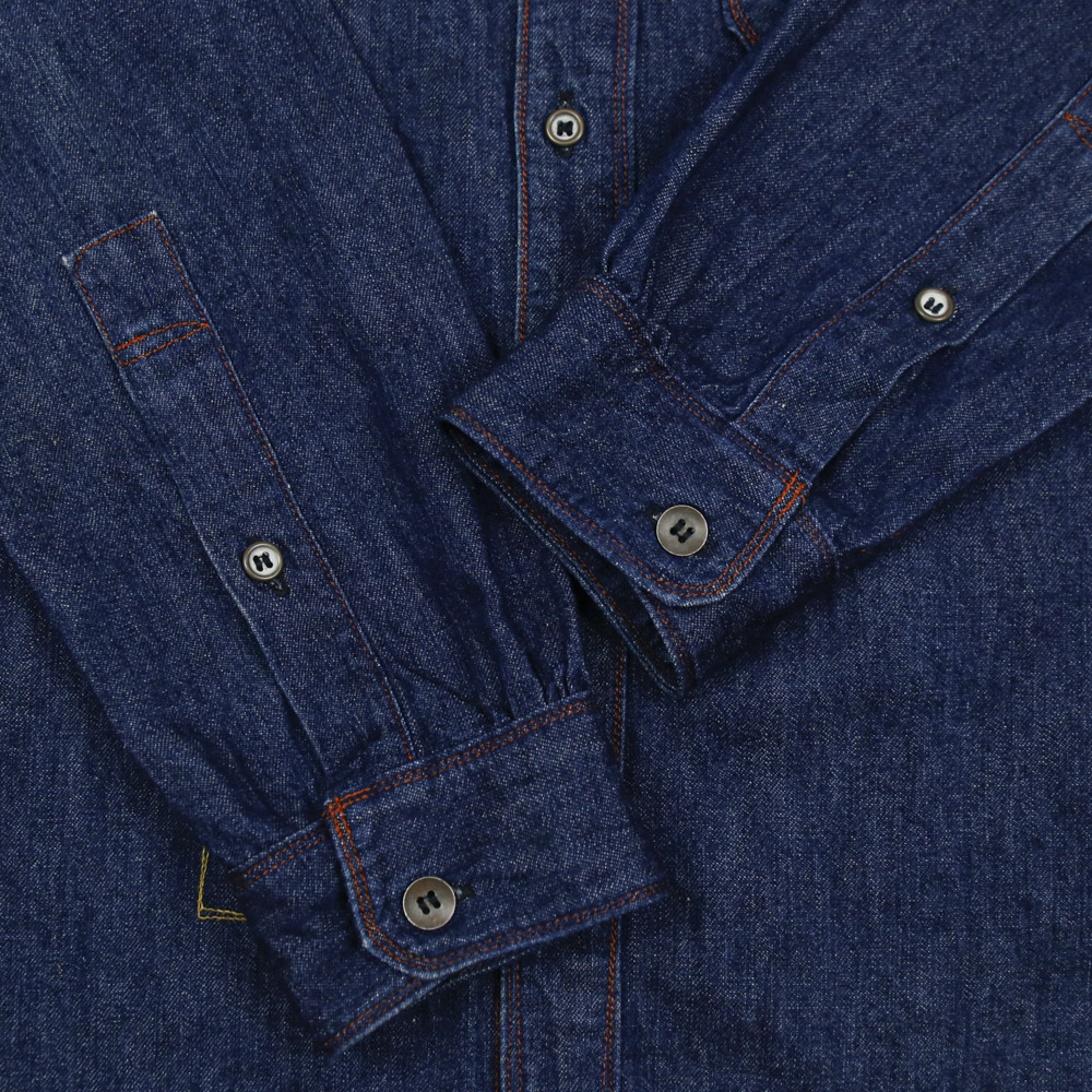 Johnbull Made in JP Selvedge Denim Shirt Size S