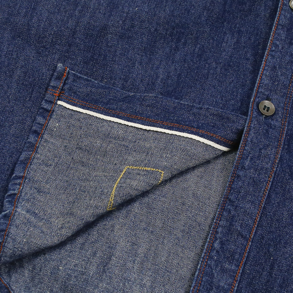 Johnbull Made in JP Selvedge Denim Shirt Size S