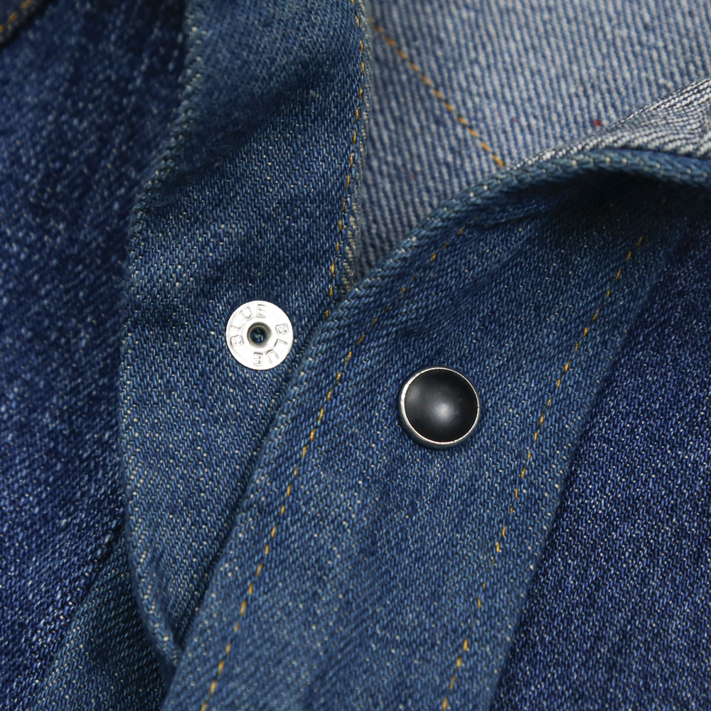 H.R.Remake Blue Blue Denim Western Shirt Size S