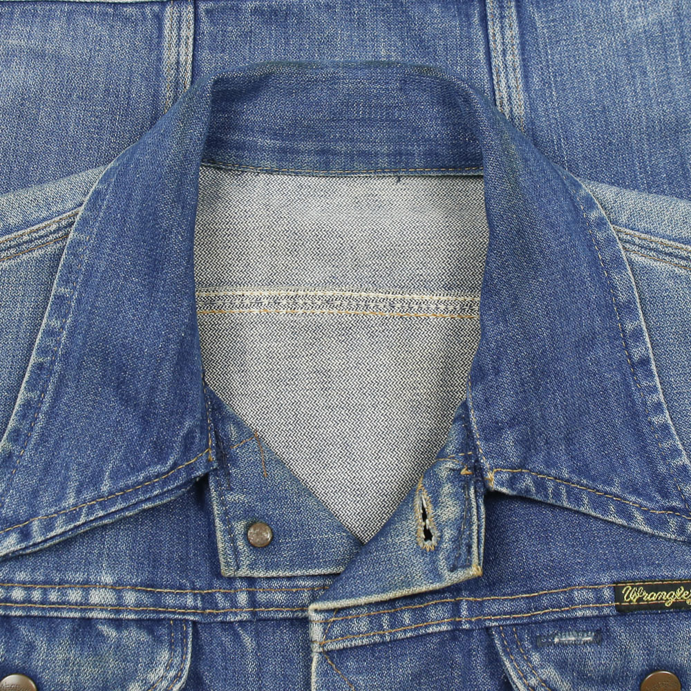 Vtg 70s Wrangler USA Denim Jacket Size S