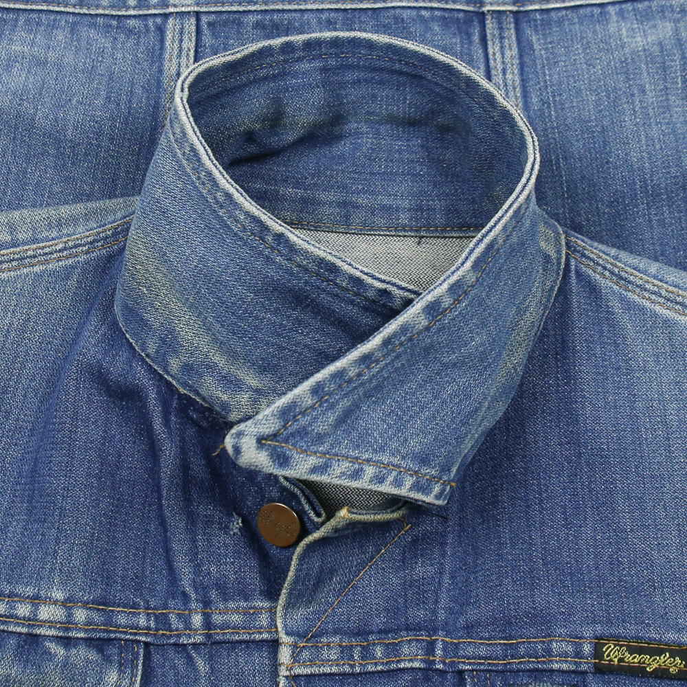 Vtg 70s Wrangler USA Denim Jacket Size S