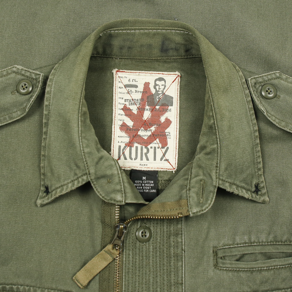 Kurtz Olive Military Style Jacket Size M