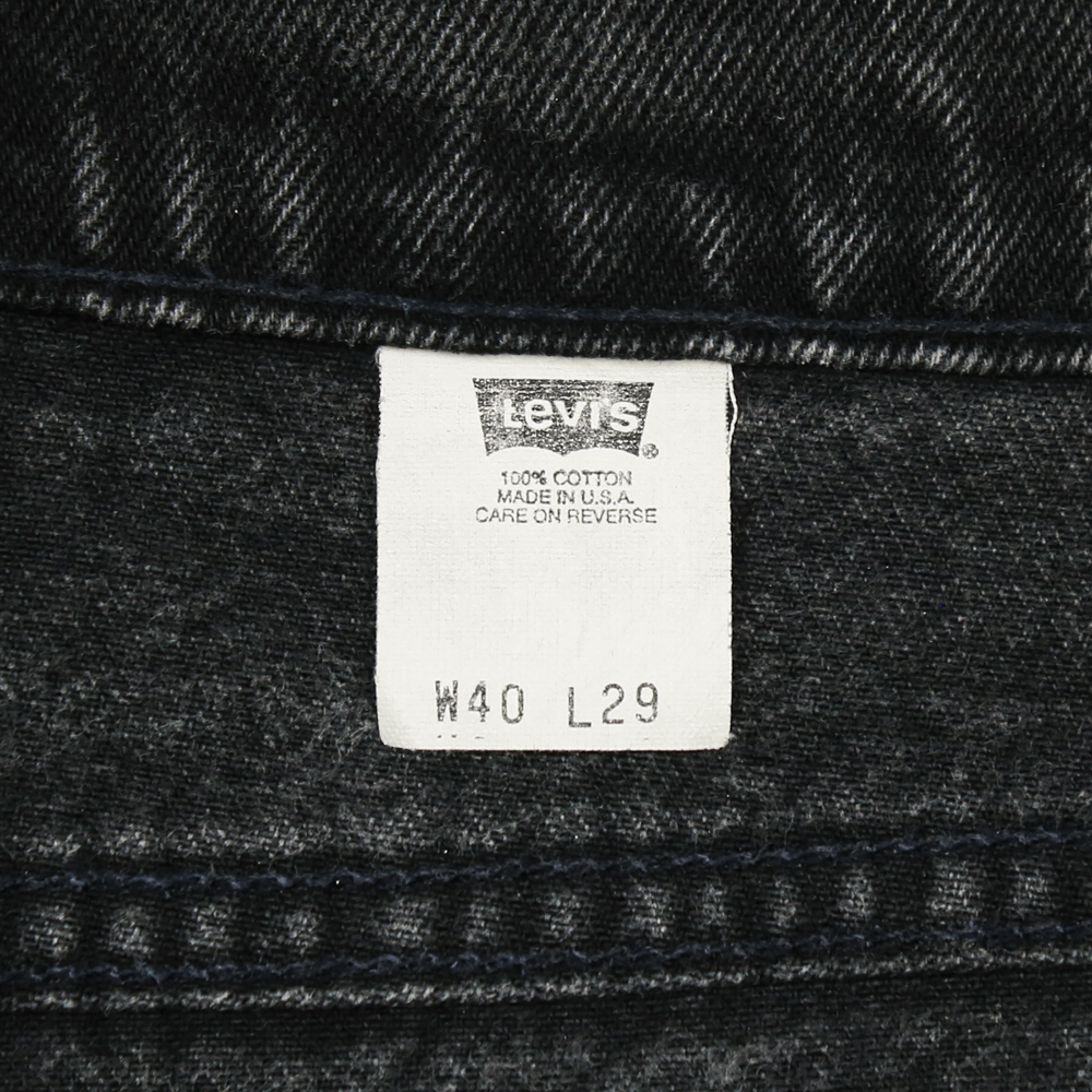 90s Levi's 553 USA Black Denim Jeans Size 40