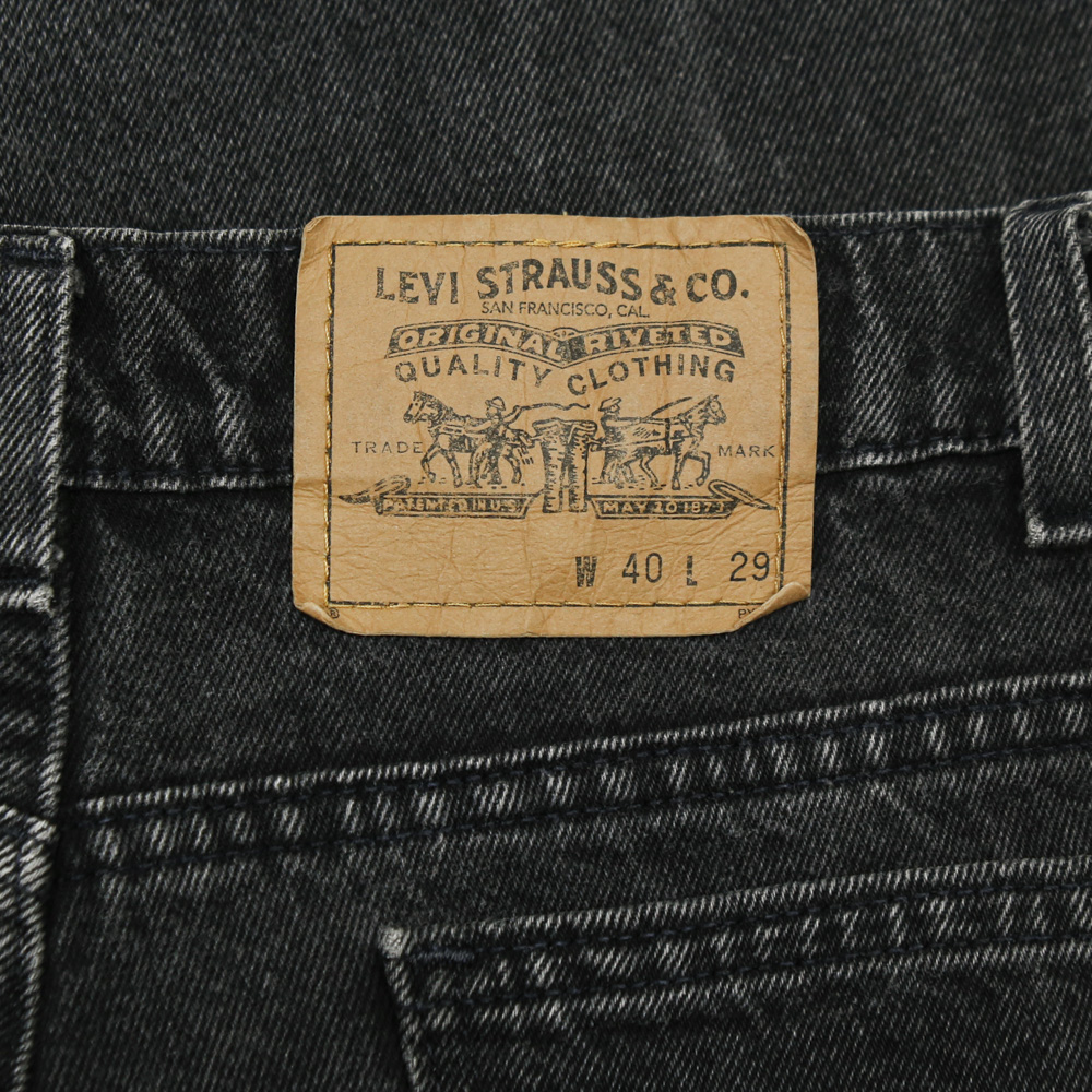 90s Levi's 553 USA Black Denim Jeans Size 40