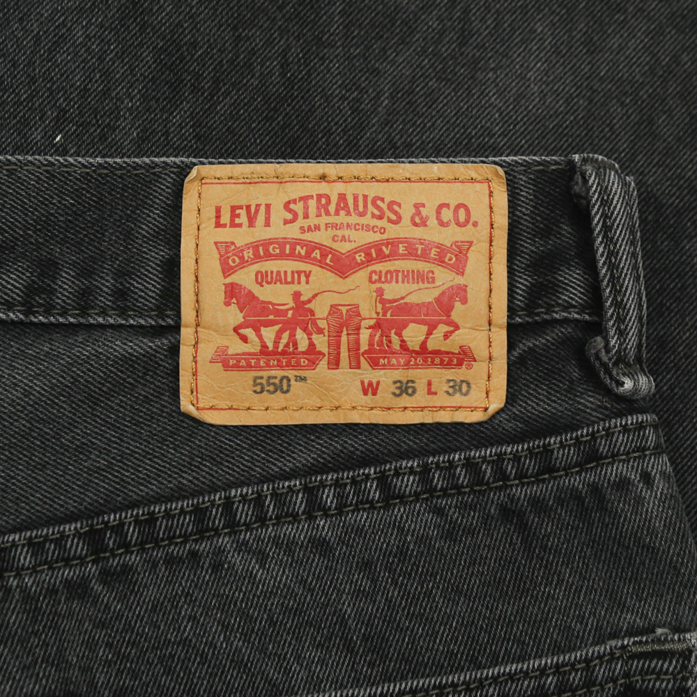 2010s Levi's 550 Black Denim Jeans Size 36
