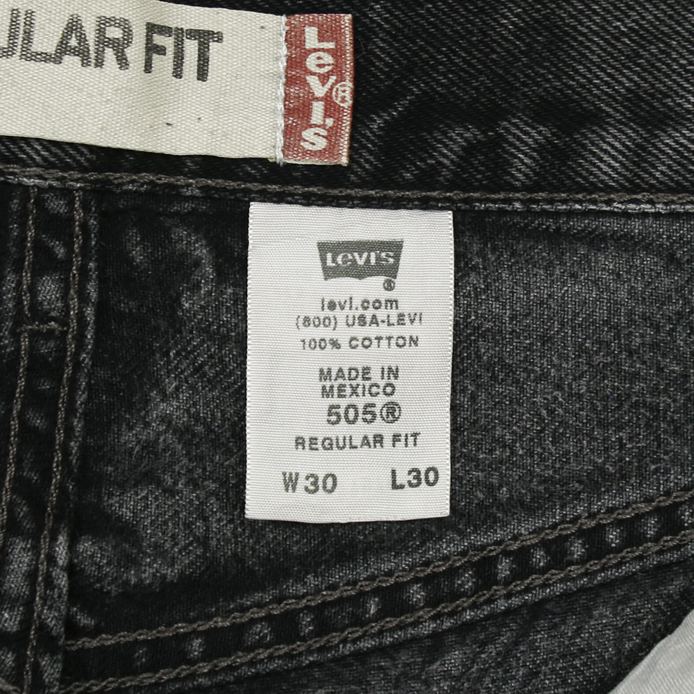 2000s Levi's 505 Black Denim Jeans Size 28