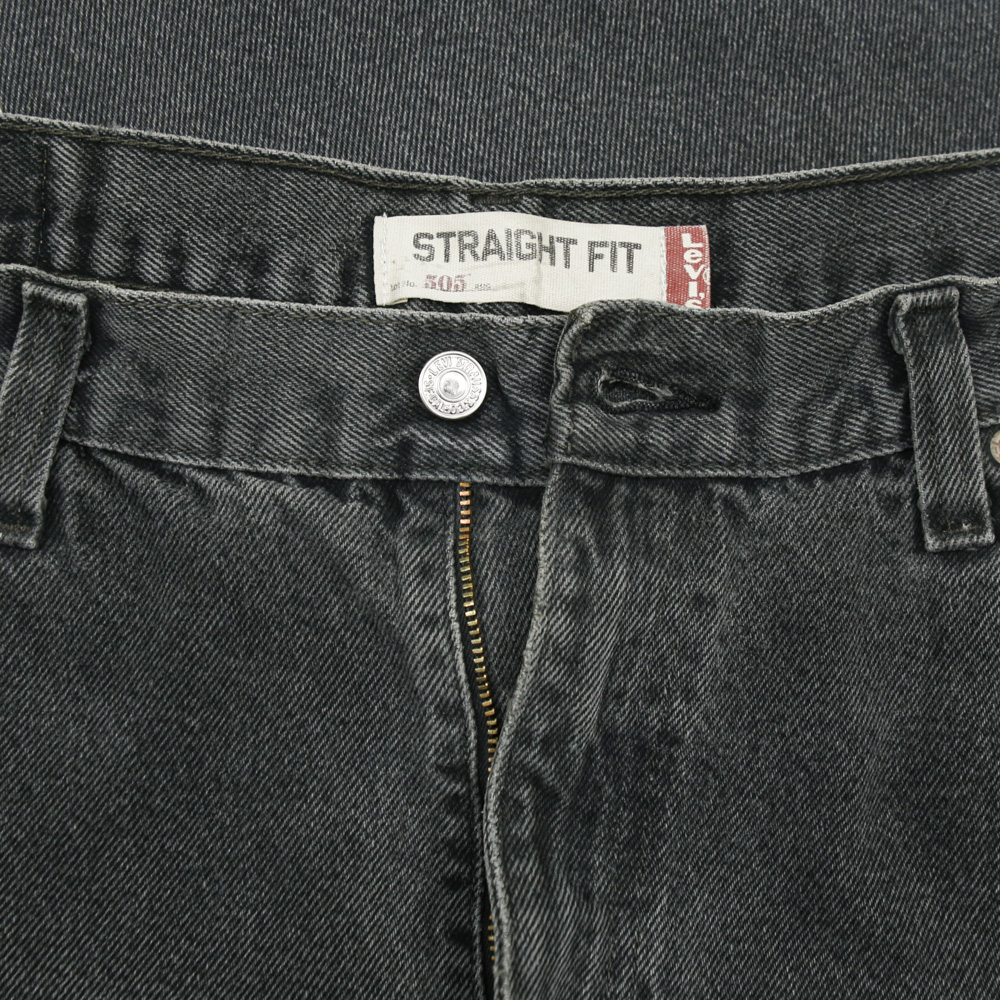 2010s Levi's 505 Black Denim Jeans Size 36