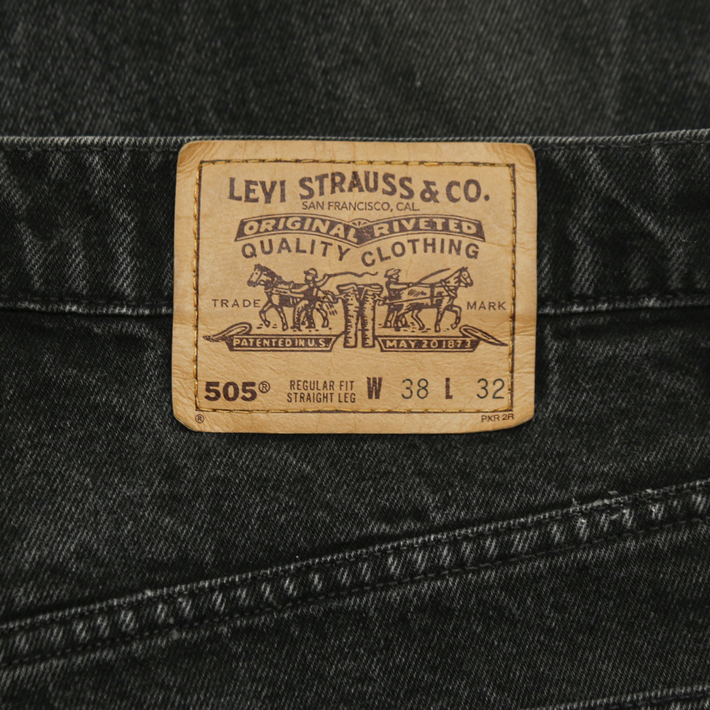 90s Levi's 505 Black Denim Jeans Size 36