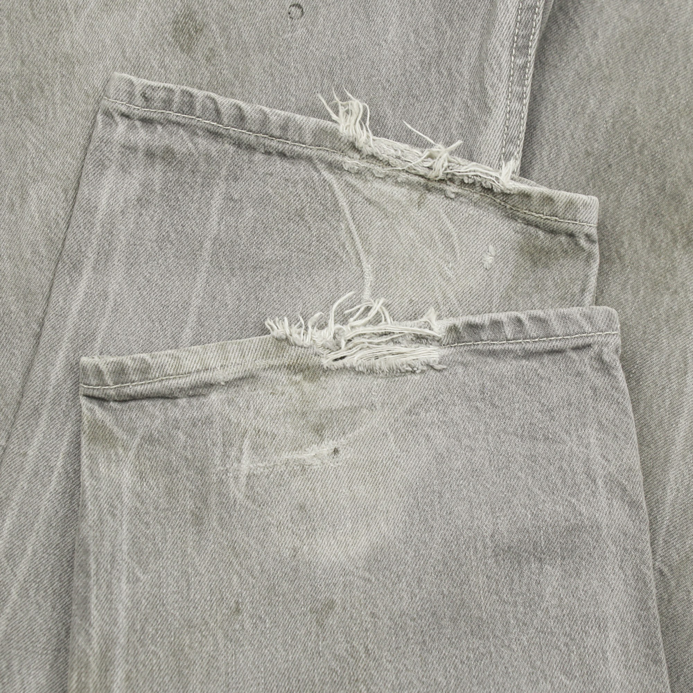 2010s Levi's 501 Gray Denim Jeans Size 38