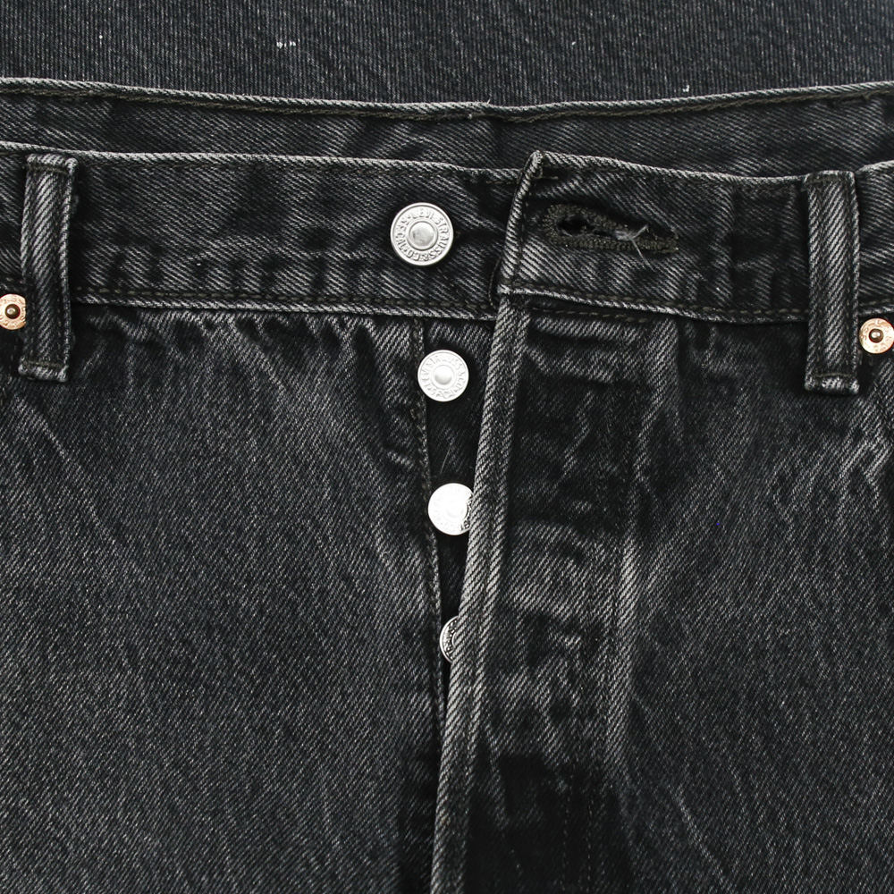 2010s Levi's 501 Black Denim Jeans Size 38