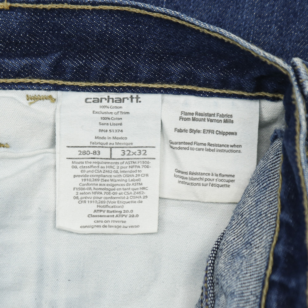 Carhartt FR Denim Work Jeans Size 32