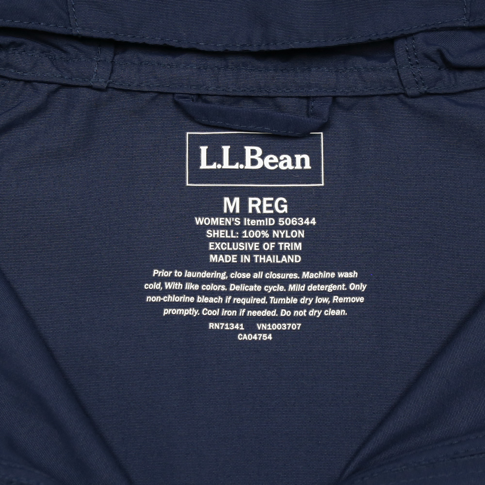 L.L.Bean Nylon Hooded Jacket Women Size M