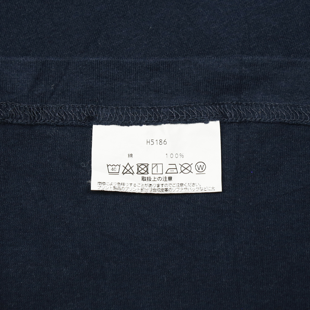 Hanes Beefy-T Comfort Navy L/S T-Shirt Size M
