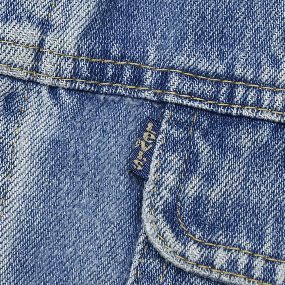 80s Levi's Blue Tab ‘Damaged’ Denim Vest Size L