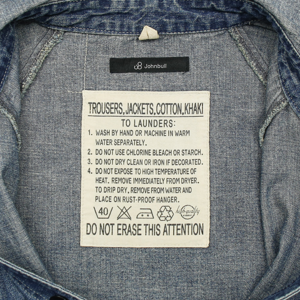 Johnbull Japan Hooded Denim Jacket Size M