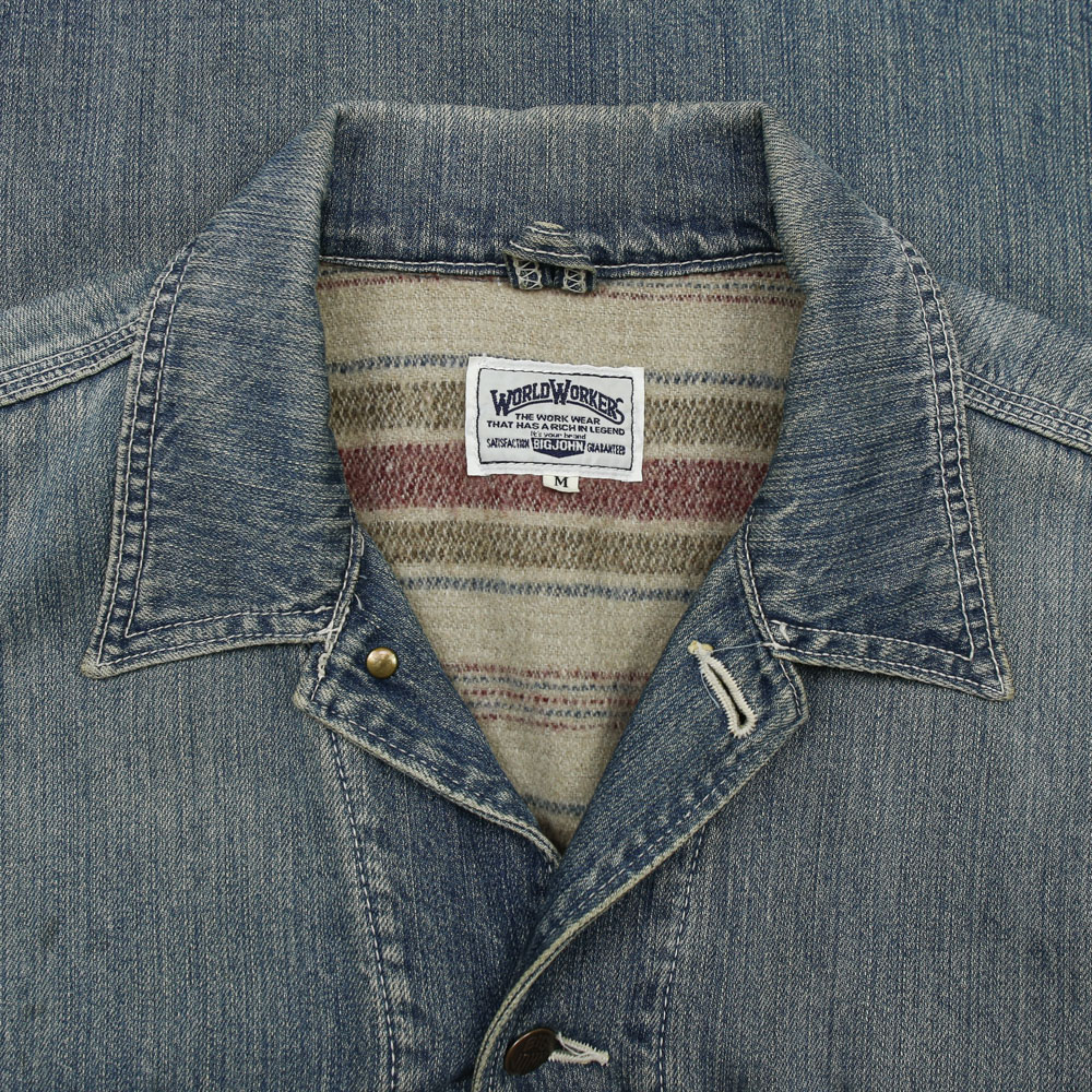 90s Big John Japan Made Denim Chore Coat Size M