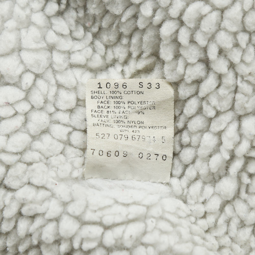 80s Levi's USA Sherpa-lined Black Denim Jacket Size XS