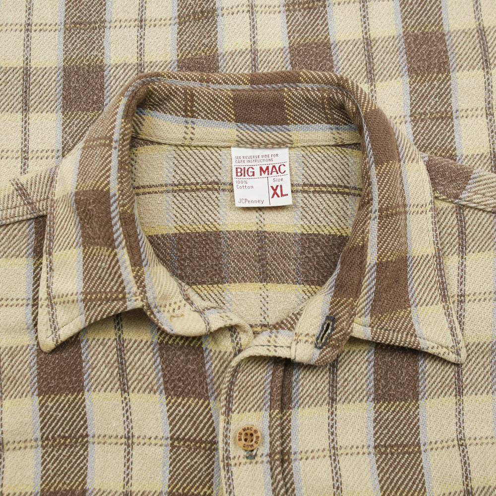 Vintage 70s Big Mac JCPenney Flannel Shirt Size XL
