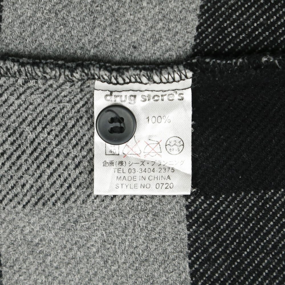 Drug Store's Heavy Flannel Check Shirt Size M