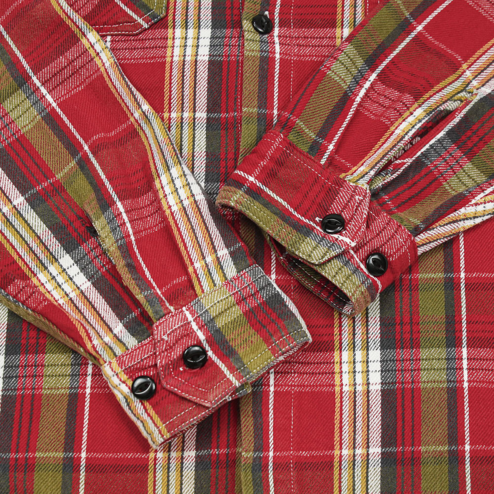 Vanson Cotton Flannel Work Shirt Size M