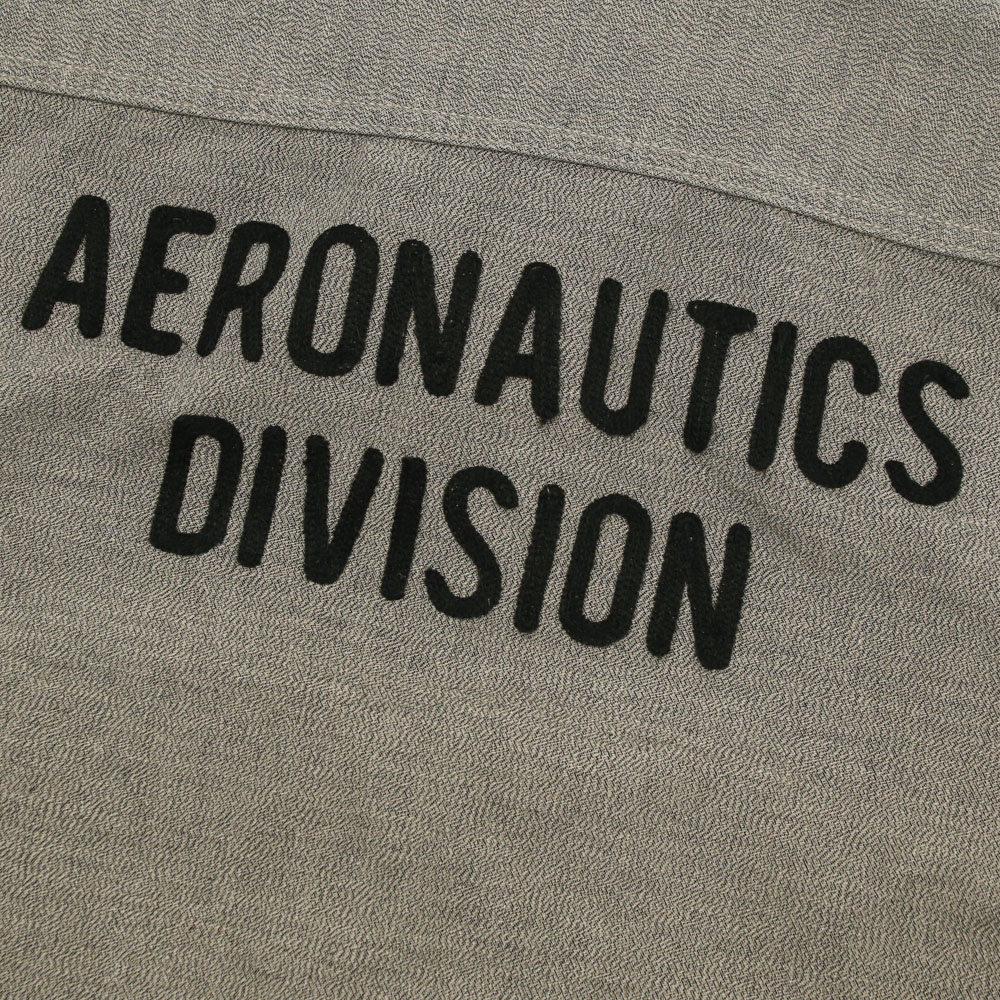 Avirex JPN Salt-pepper Cloth Work Shirt Size M