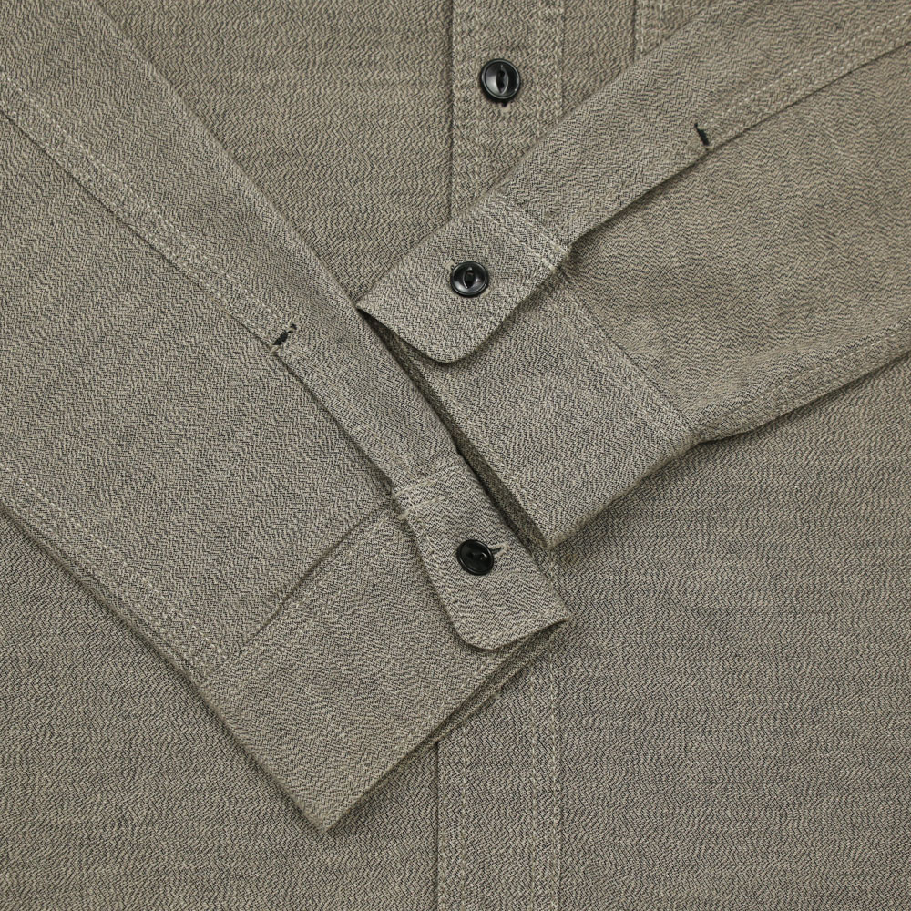 Avirex JPN Salt-pepper Cloth Work Shirt Size M