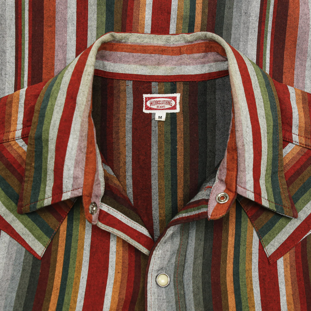 Beams Made in Japan S/S Western Shirt Size M