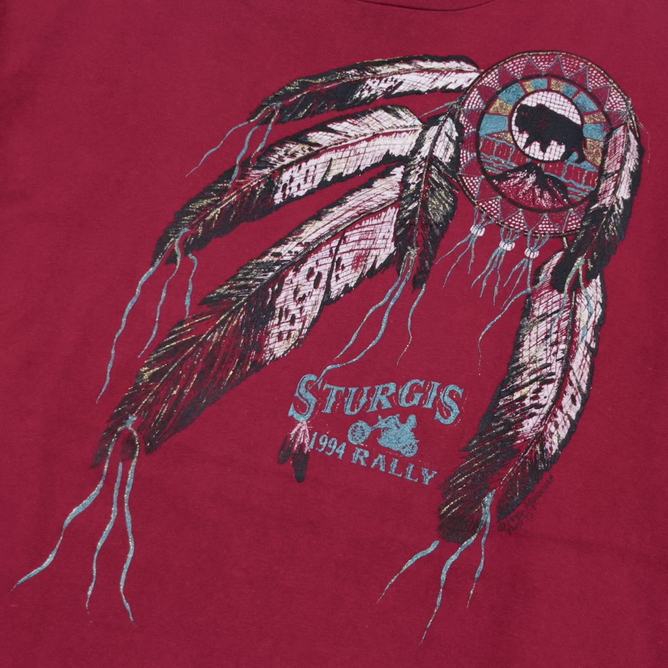 90s Hanes Sturgis 1994 Rally Graphic T-Shirt Size XL