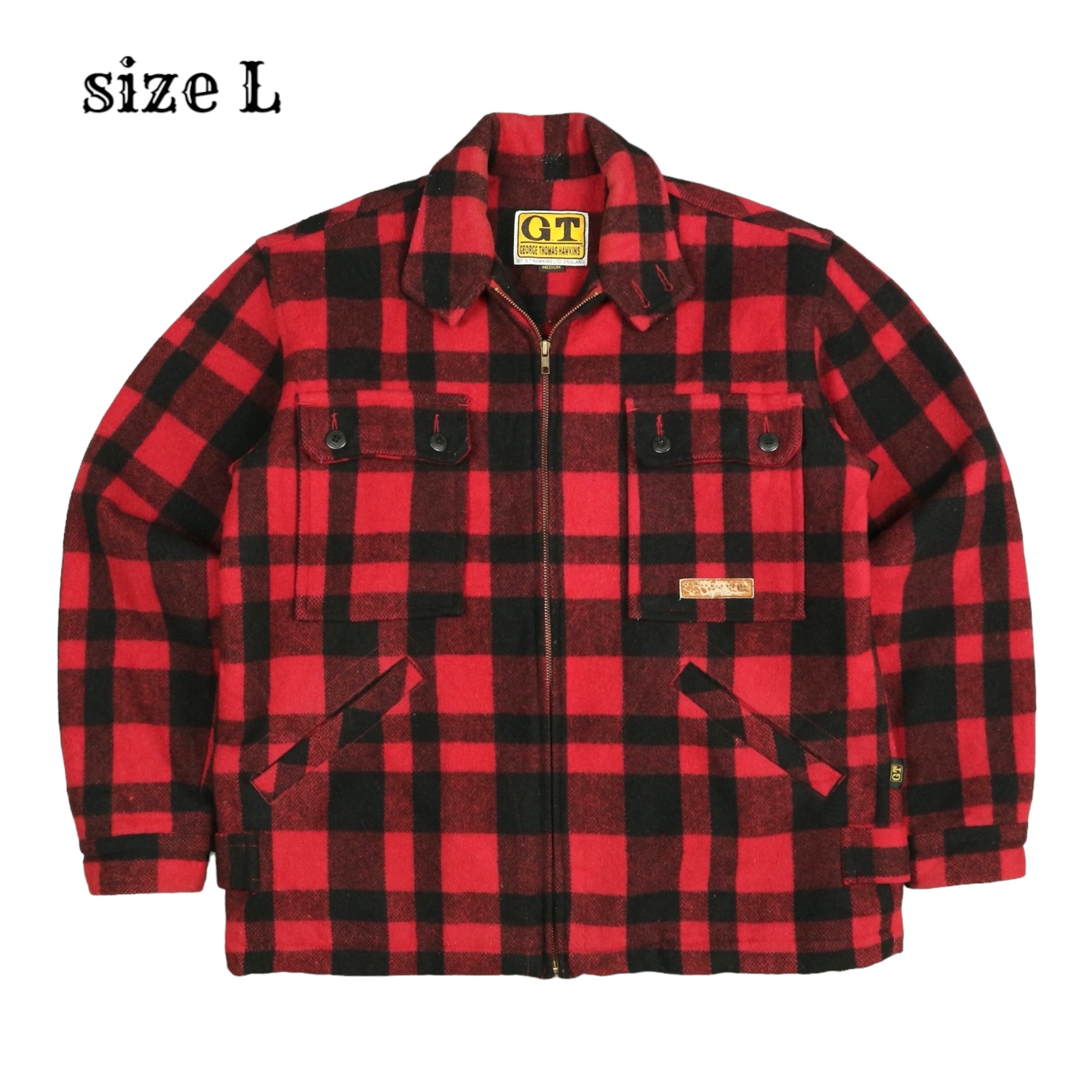 G.T. Hawkins Buffalo Plaid Jacket Size L